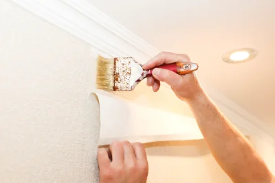 Pose de papier peint à Bimont — revêtements muraux et toiles de verre